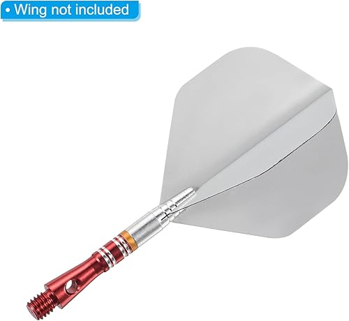 Vista 4 de PATIKIL Eje de dardo, tallos de dardos de aluminio accesorios para punta de acero Rojo