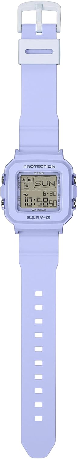 Casio Baby-G BGD-10KH-2B Digital Purple Watch with Heart-Shaped Accessory