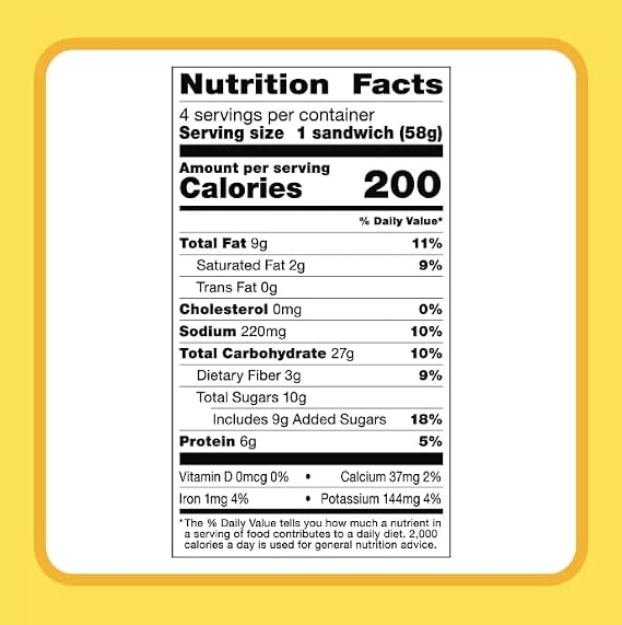 Uncrustables Sandwich, Peanut Butter & Honey Spread, 15 count - Pack of 7 (total 105 pieces)