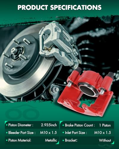 Image of SCITOO Front Left Brake Caliper Without Bracket 184300 Compatible For Cadillac 1990-1993 1997-2000 For Chevrolet 1988-2002 For Dodge 1994-1999 For GMC 1988-2002