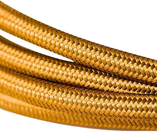 1 Meter, 2 Core Round _Italian Vintage Coloured_ 0.75mm_ Braided Fabric Flexible Electrical _UK Lighting _Wire _Cable (1 M, 2 Core round)