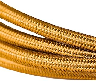 1 Meter, 2 Core Round _Italian Vintage Coloured_ 0.75mm_ Braided Fabric Flexible Electrical _UK Lighting _Wire _Cable (1 M, 2 Core round)