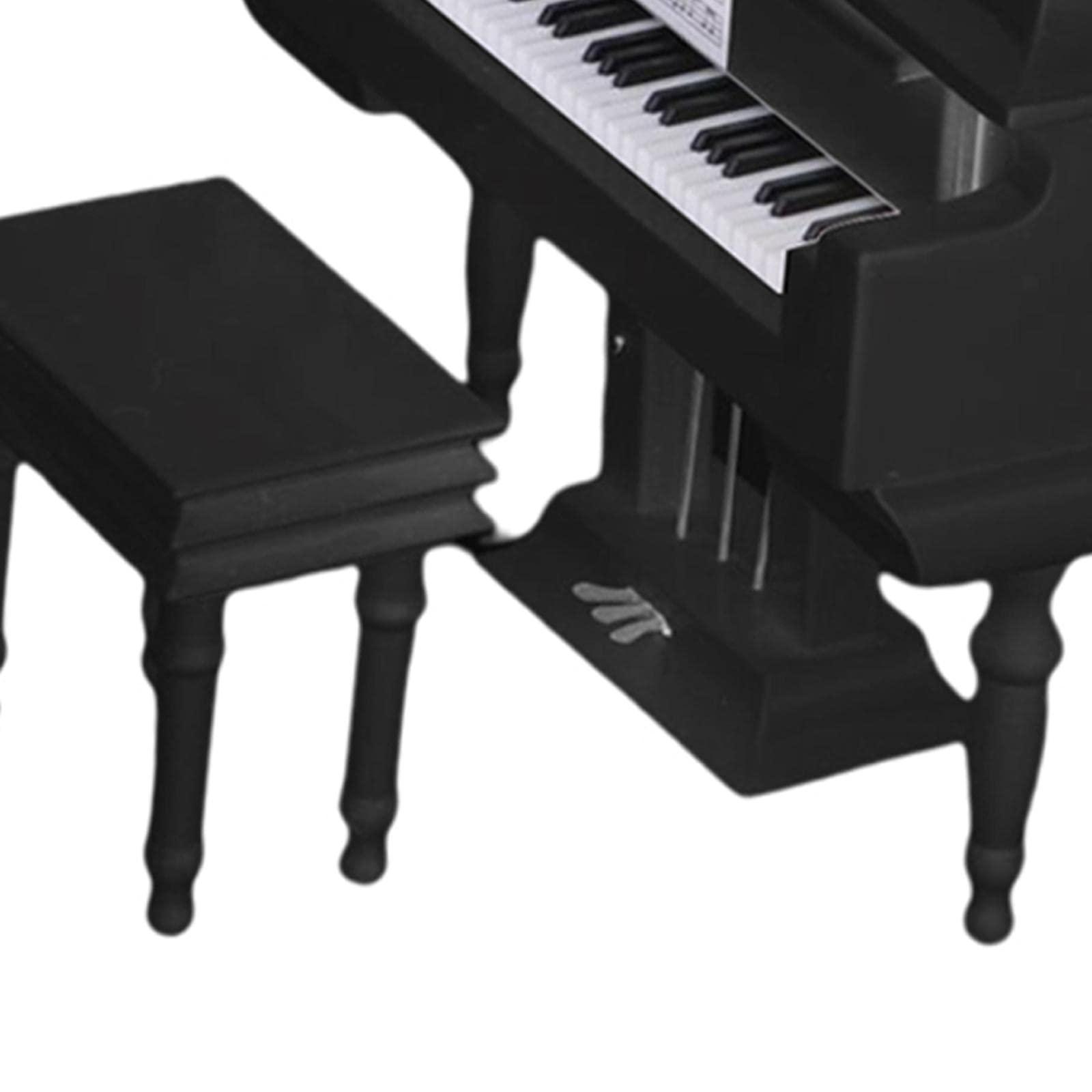 Modello di Pianoforte a Coda per La Scrivania, Compleanno per Bambini, Nero