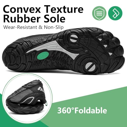 Image of SAGUARO Womens Mens Barefoot Shoes Minimalist Trail Runner Wide Toe Box Zero Drop Outdoor Cross Training Shoe
