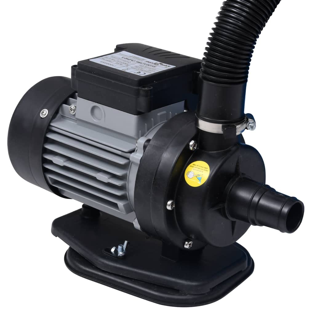 vidaXL Bomba Filtro Arena Piscina SPA Tanque Filtración Hojas Pelos Suciedad Válvula de 7 Vías Azul y Negra 385x620x432 mm 200 W 25 L