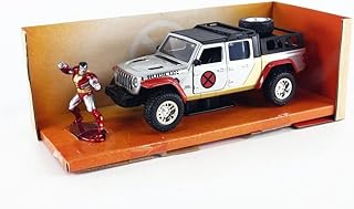 Jada Toys Marvel 1:32 2020 Jeep Gladiator Die-cast Car with X-Men Colossus Figure, Toys for Kids and Adults