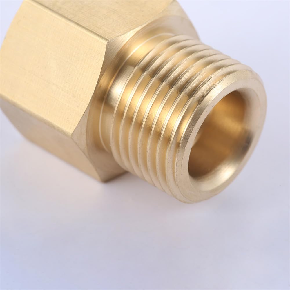 Mosiężny adapter konwertera W21.8 do G5/8 lub G5/8 do W21.8 Złącze regulatora butli do regulatora CO2 w akwarium, 4