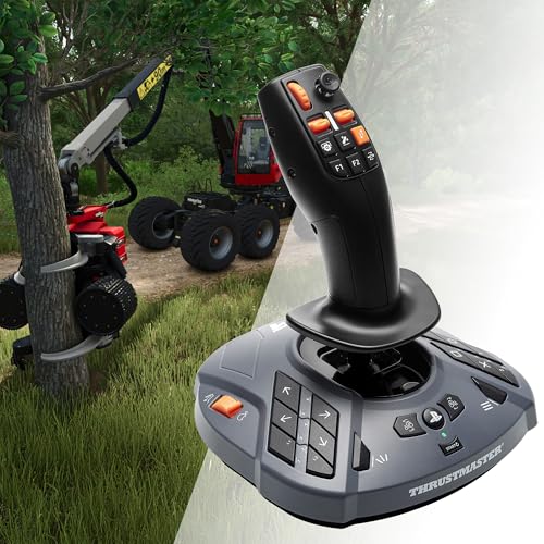 Thrustmaster T128 SimTask Farming Pack β Racestuur & FarmStick Set voor PS5 & PC β Inclusief Metalen Houder & Pedalen β Magnetische Flippers & Precisie-Joystick voor Landbouw Simulator β Zwart - Afbeelding 5