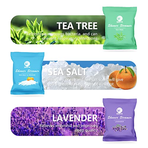 Mr Mirye Shower Steamers Aromatherapy For Women And Men, 24-Pack Organic Shower Bombs With Essential Oil, Rose, Watermelon, Tea Tree, Orange & Vanilla, Sea Salt, Lavender Mothers Day Gifts For Her #TOP2