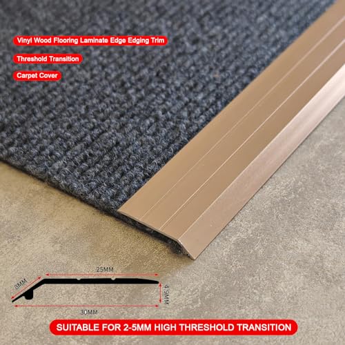 ZZLQIAN Aluminium Carpet Cover Strips, 2Pack × 90cmDoor Floor Bar - Image 2