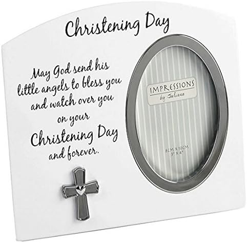 White Christening Day Photo Frame Gift