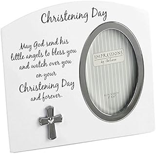 White Christening Day Photo Frame Gift