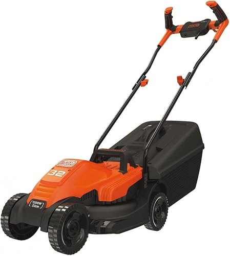 BLACK + DECKER 1200W Electric Lawn Mower with Bike Handle, 32 cm Size
