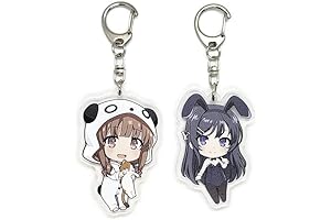Rascal Bunny Girl Senpai (AoButa) Acrylic Keychain Set (Mai Sakurajima, Kaede Azusagawa)
