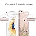 Unov Case Compatible with iPhone 6s Plus iPhone 6 Plus Case Clear with Design Soft TPU Bumper Shock Absorption Slim Embossed Pattern Protective 5.5 inch (Flower Bouquet)