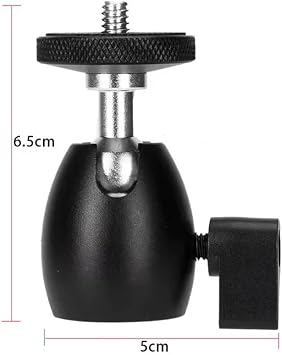 ayex AX-BH01 Mini Top Başlı Tripod Kafası | Stabil ve Esnek Açı Ayarlı Ball Head | Kamera ve Aksesuarlar ile Uyumludur