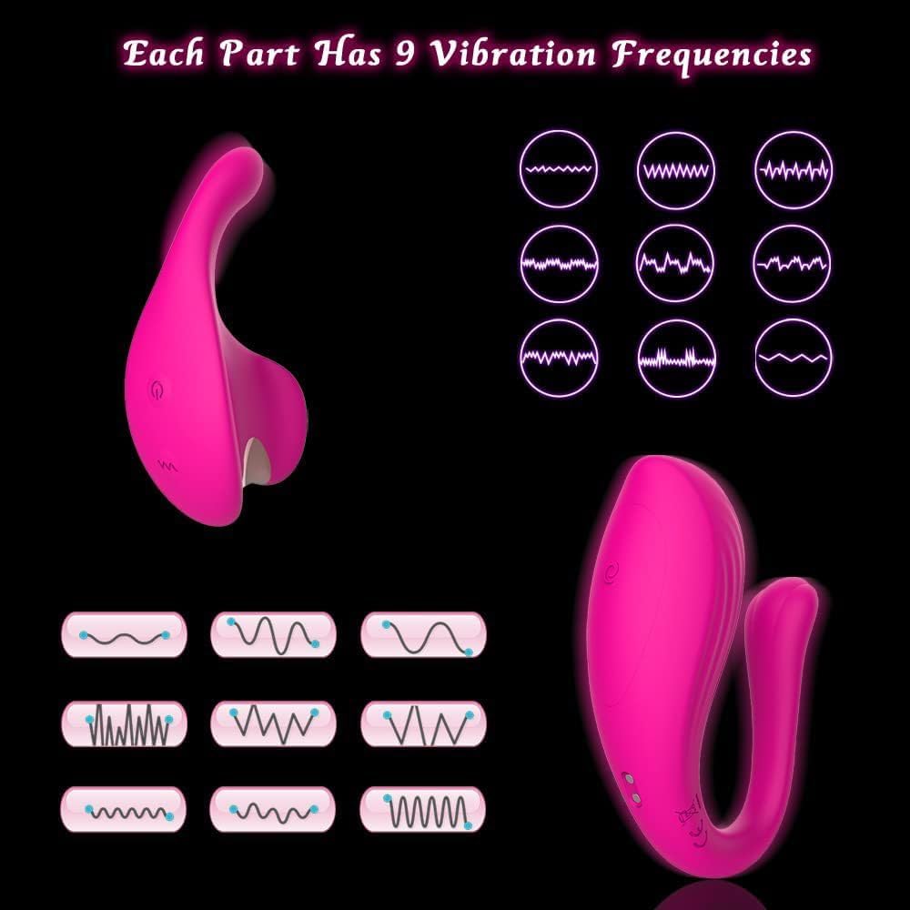 APP Vibrating Panties Wearable Vibrator, Smartphone Adult Sex Toys for Women Couples Pleasure with Vibrating Balls 9 Stimulation, Couples Sex Toys Games,