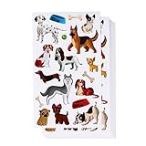 BLUE PANDA Dog Sticker Sheets (36 Sheets, 648 Pieces)