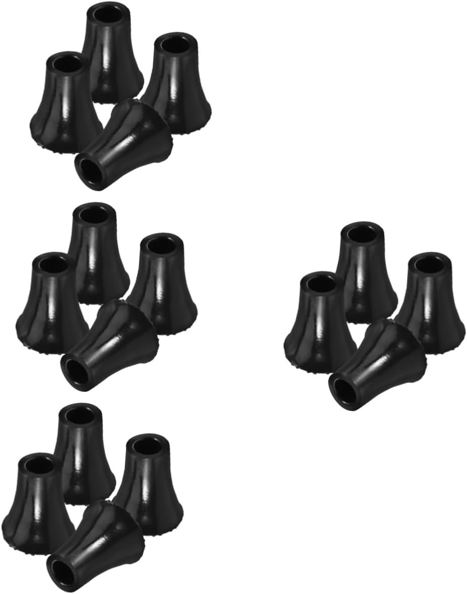 16pcs Non- Cane Tips for Walking Sticks and Crutches Foot Pads for Enhanced Stability Compatible Standard and Folding Canes
