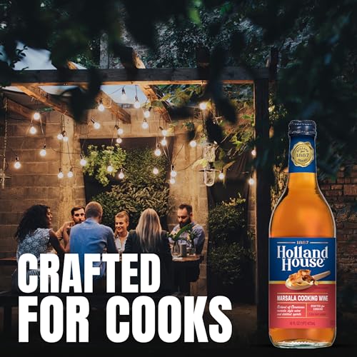 Image of Holland House Marsala Cooking Wine, Ideal for Cooking, Roasting and Marinating, 16 FL OZ (Pack of 4)