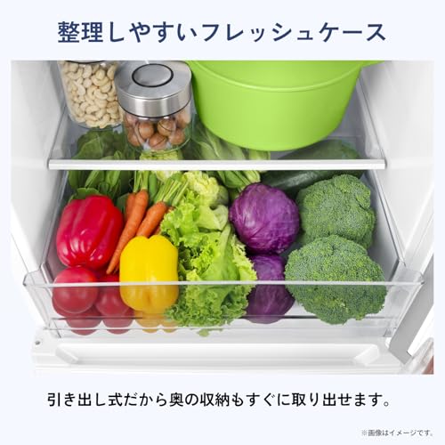 undefined ハイセンス 冷蔵庫 幅55cm 232L ガラスドア スリム 使いやすい高さ 静音 右開き 2ドア 大容量 HR-K230KB ブラック の商品画像 9
