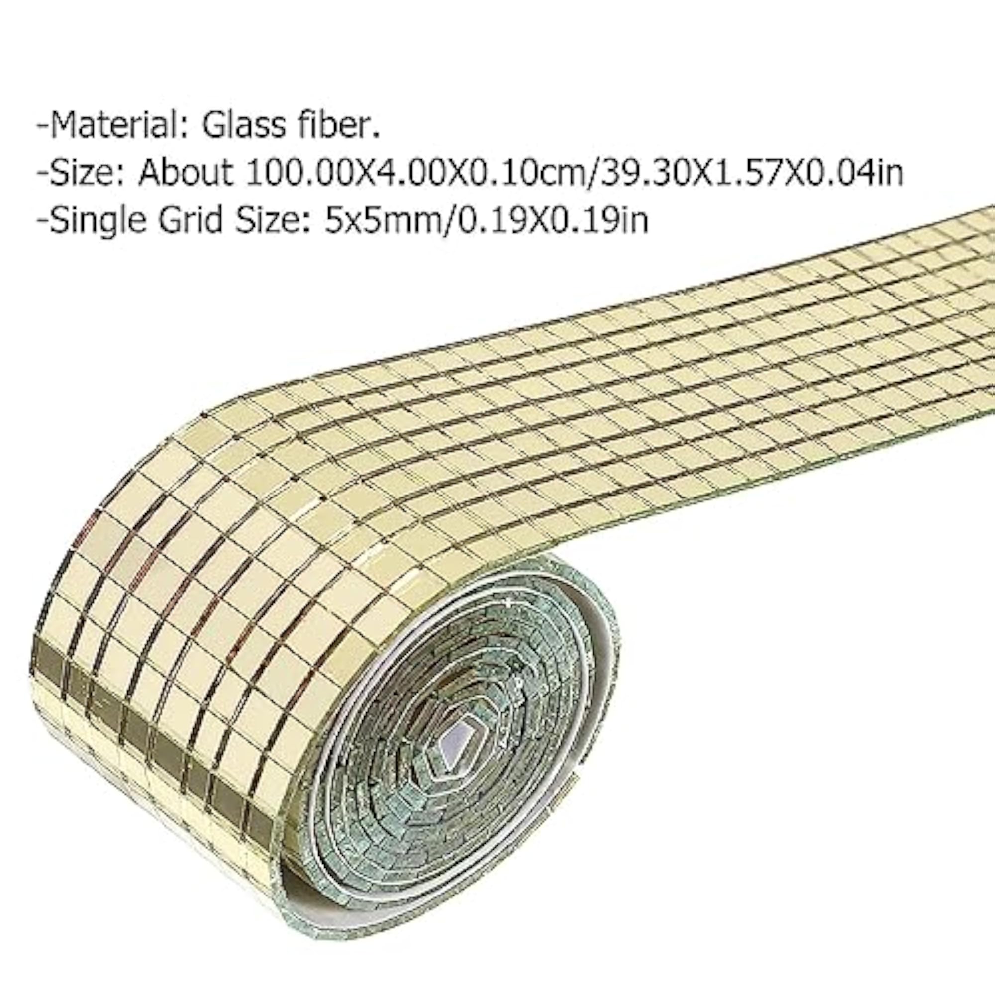 Self-Adhesive Mini Square Glass Mirror Stickers