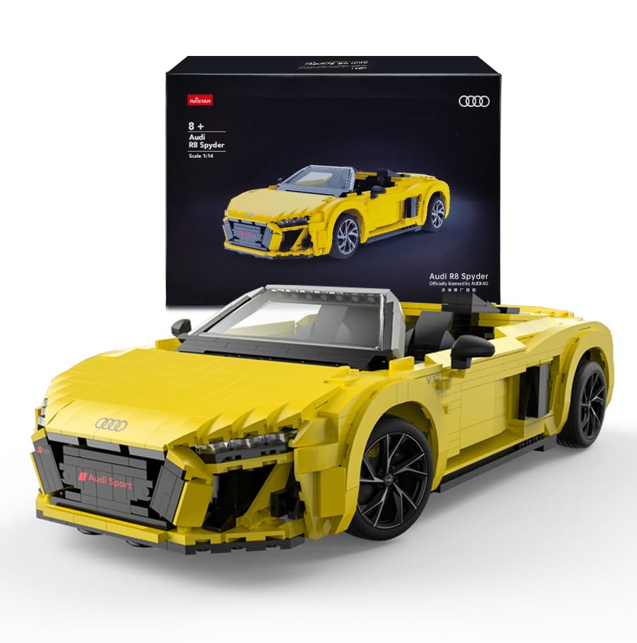 Amazon.co.jp: RASTAR 1440ピース 組み立てブロック アウディ R8