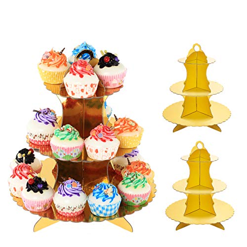 UltraOutlet 3-stöckige Cupcake-Ständer aus Karton Cover