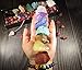 Chakra Therapy Starter Collection 17 pcs Healing Crystals kit, 7 Raw Chakra Stones,7 Colorful Gemstones, Amethyst,Rose Quartz Pendulum,Chakra Lava Bracelet,Dry Roses,Guide,COA,Gift Ready