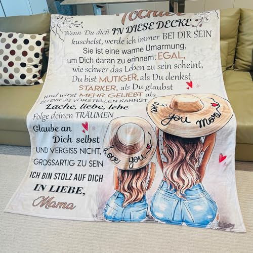 Coperta per mia figlia, con scritta in lingua