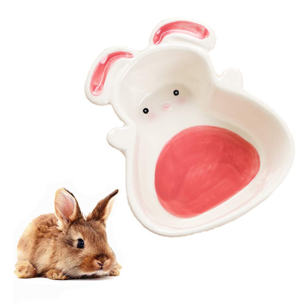 Amazon | うさぎ えさ入れ フードボウル 陶器製 ペット食器 餌入れ