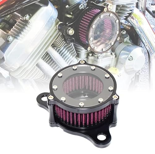 Rcrbt Air Cleaner Intake Filter System Kit Compatible With Harley Davidson Sportster Xl883 Xl883N Xl883R Xl883P Xl1200 Xl1200L Xl1200X Iron 883 Forty Eight Xl1200X 2004-2016 Machined Washable #TOP4