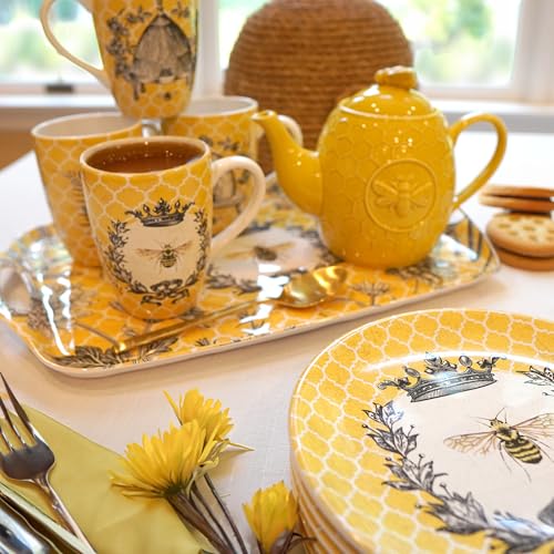 Set de 4 Mugs French Bees 20 oz Certified International miniatura 5