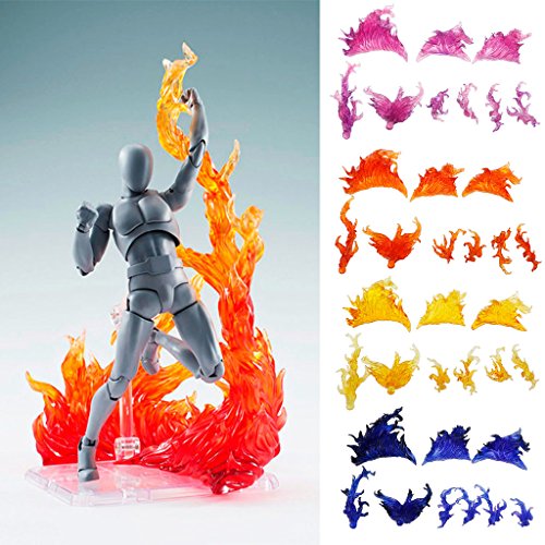 Dofaxgo Effect Burning Flame Action Figure Mount For Toy #TOP2