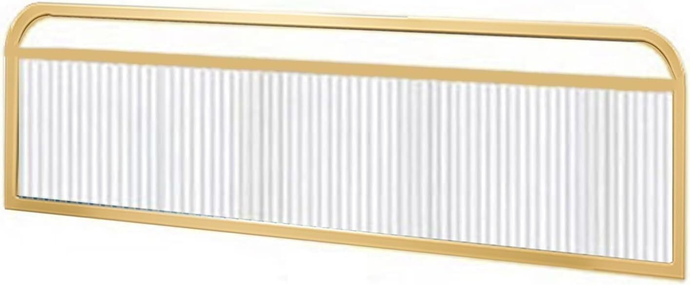 MSHGSKU Desktop partition Iron Dividers For Dining Areas, 9.8in Countertop Low Fence Decorative Partition For Restaurant(Gold,9.8x43.3in)