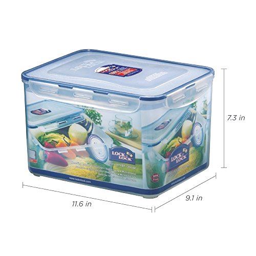 Image of LocknLock Lock Lock, No BPA, Water Air Tight Lid, Food Container with Tray, 9-liter, 304-oz, HPL838.