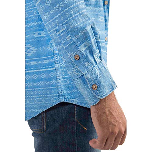 Camisa Estampada Azul AZUL/GG