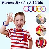 Stretchy Coil Chew Necklaces and Bracelets for Sensory Kids, 16 Pack Teething Bracelets Necklace for Boys and Girls with Autism ADHD SPD, Fidget Toys for Autistic Children Reduce Biting and Anxiety - Image 5