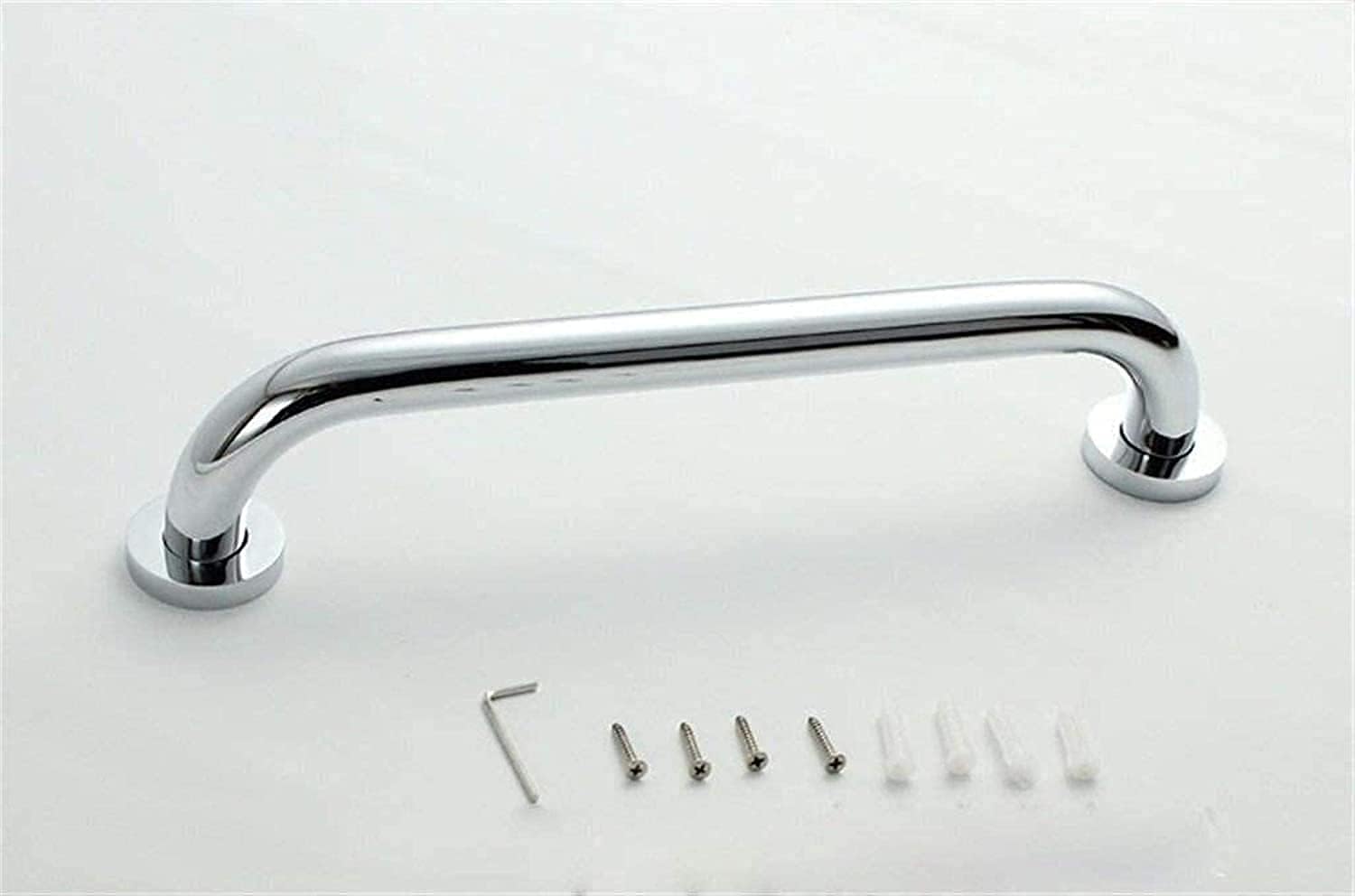 Bathtub Grab Bars,Toilet Grab Bars Safe Handrail Grab Rails Bathroom Toilet Towel Holder Shower Handrail Bathtub Handle Safety Aid Grip Armrest/Silver/45Cm