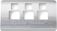 Vista 2 de Grand General 68632 - Panel de control de iluminación cromado de plástico con apertura de 4 interruptores para Kenworth