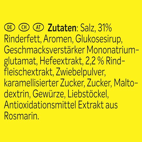 MAGGI Professional Bouillon mit Rind pastös, keine kennzeichnungspflichtige Allergene, Ergiebigkeit 50.5 L, 1er Pack (1 x 1kg GastroBox)