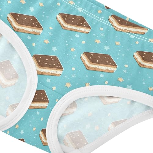 Girls Underwear Soft Cotton Ice Cream Sandwich Kids Panties in Sizes 2/3t, 4t, 5t, 6 and 84