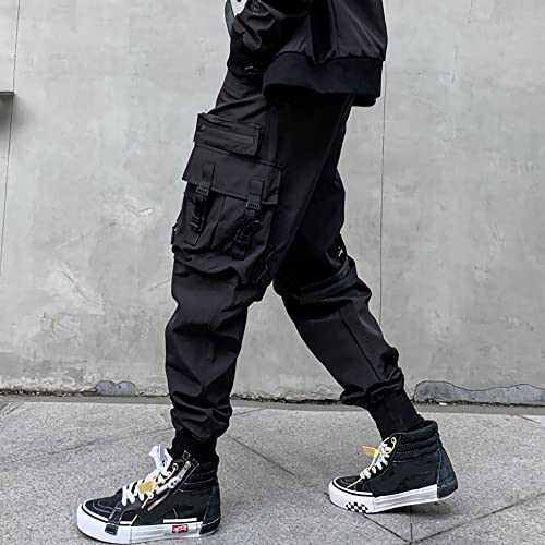 Functional Cargo Pants For Men Cyberpunk Goth Pants Men Techwear Japanese Pants Men Tripp Street Wear Pants2