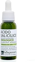 La Saponaria | Salicylic Acid Organic Face Serum, Purifying and Sebum-Regulating Treatment, Ideal for Oily and Combination Skin, Reduces Excess Sebum, Anti-Blemishes and Gloss, 30 ml