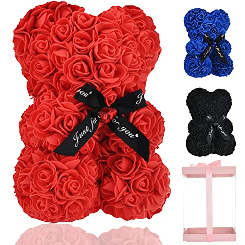 Lgv Flower Rose Bear,Gift for Valentine's Mother's Day, Christmas, Birthday