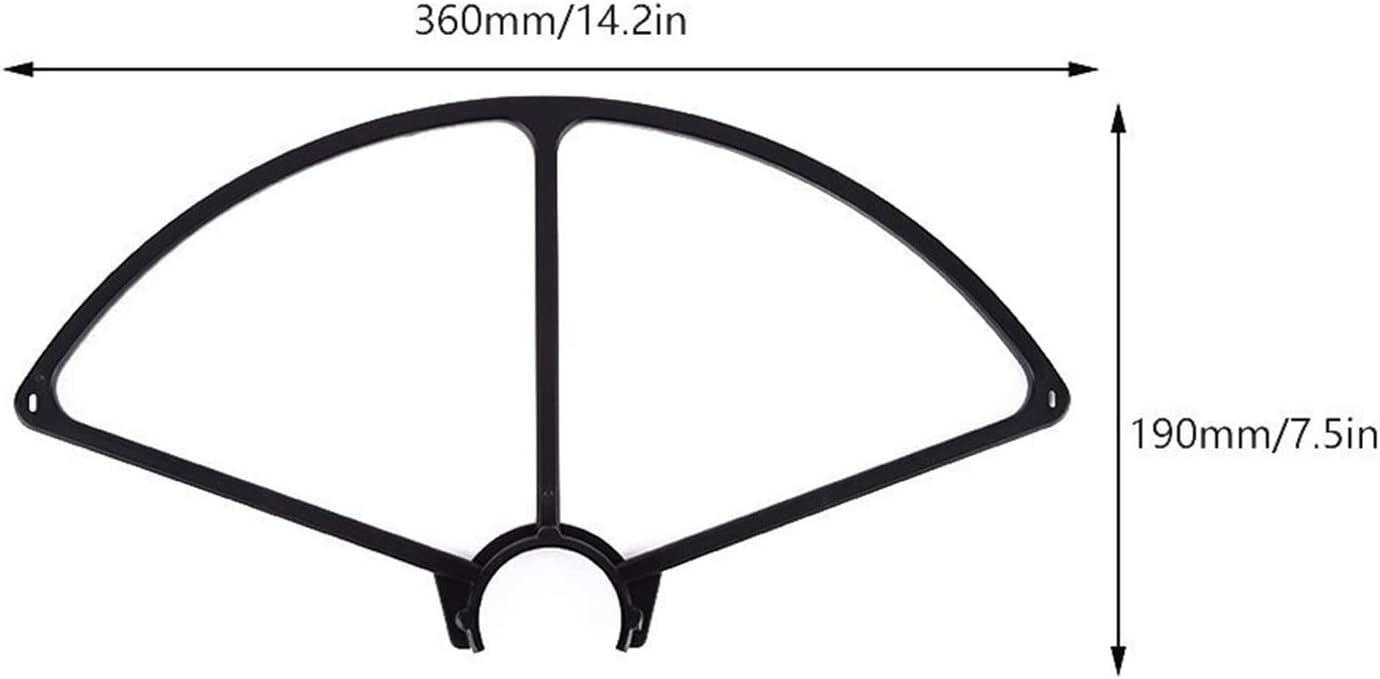 Propeller Guard for Yuneec Typhoon Q500 Props Protector Bumper Crash Protector for Q500 4k Camera Drone Parts (Color : Black)