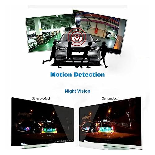 Dashcam Full HD 1080P con visión nocturna y gran angular de 140 grados 3