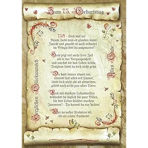 Die Staffelei Geschenk 75. Geburtstag Gedicht Präsent Jubiläum