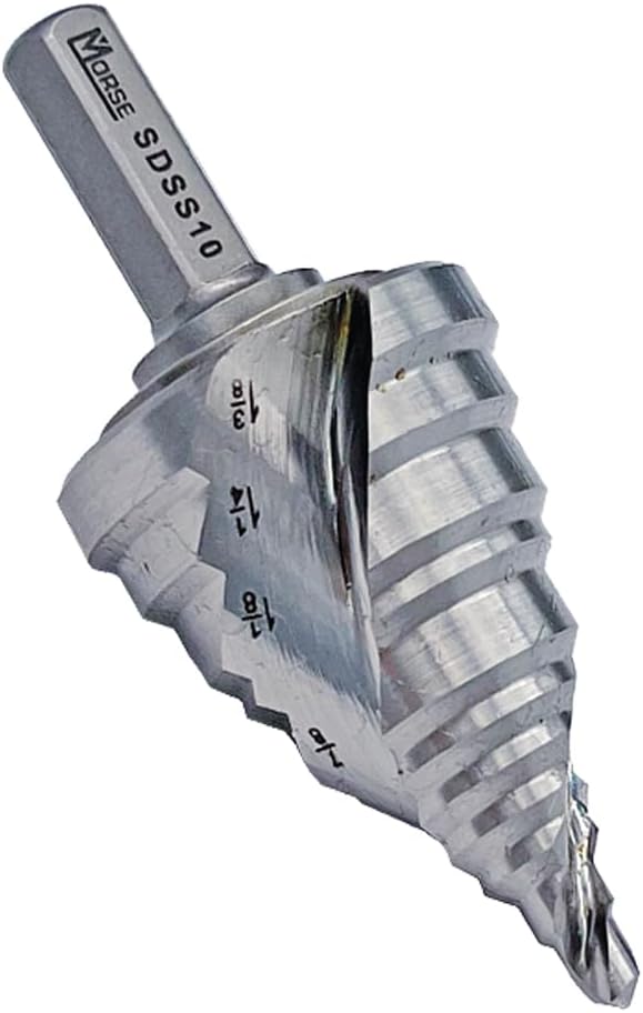 Morse Switchback SDSS10, Self Starting, High Speed Steel Step Drill, 1 bit