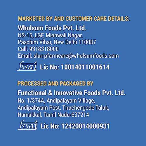 Image of Slurrp Farm Rolled Oats, 100% Natural Wholegrain, High Protein & Fiber, Healthy Food with No Added Sugar, Breakfast Cereal, Healthy Snack, Dalia Porridge, 500g